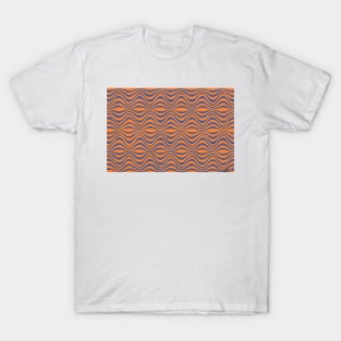 Blue and Orange Waves T-Shirt